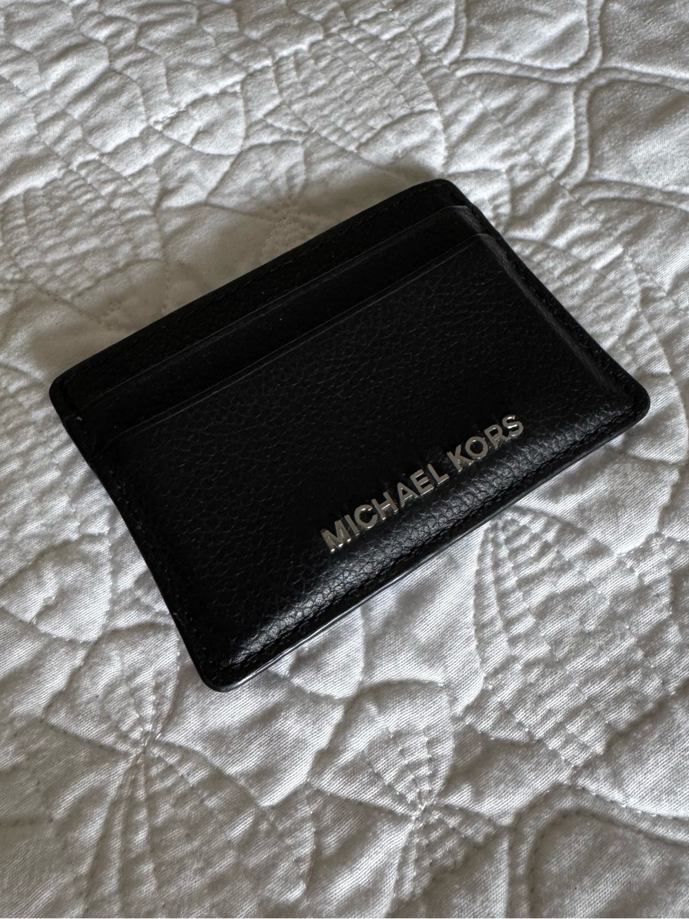 Michael Kors Black Leather Card Case